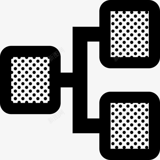 横图组织金字塔图标svg_新图网 https://ixintu.com 横图 粗轮廓点 组织 结构 金字塔