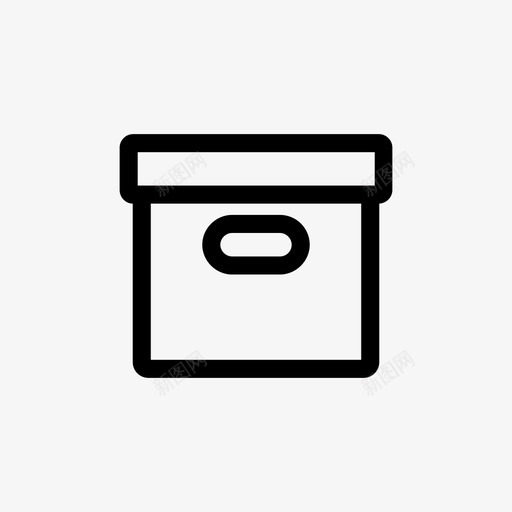 档案盒子文件柜图标svg_新图网 https://ixintu.com 文件 文件柜 档案 用户界面 盒子