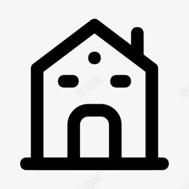 不动产建筑物住宅图标图标