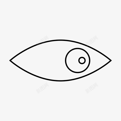 眼睛眼线图标svg_新图网 https://ixintu.com 眼睛 眼线