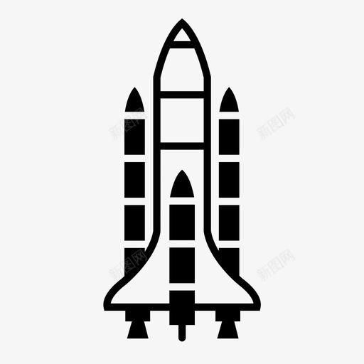 航天飞机发现号发射图标svg_新图网 https://ixintu.com 发射 发现号 太空图标实心 航天飞机