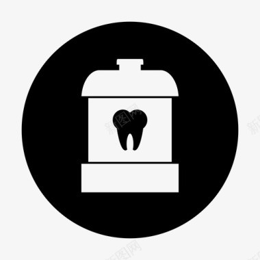 漱口水胶囊牙科图标图标