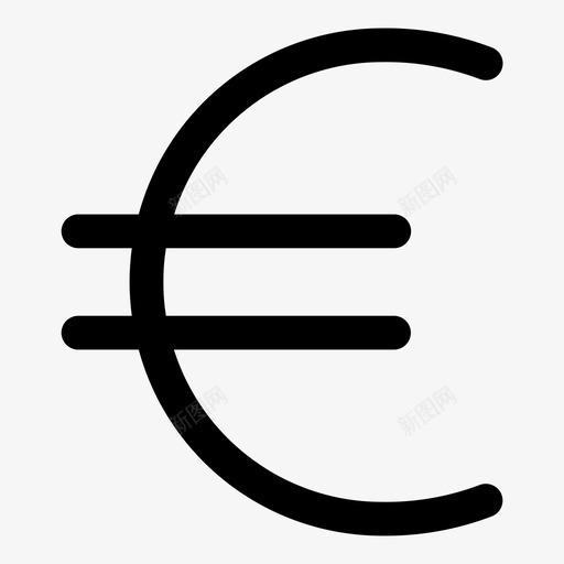 欧元现金货币硬币图标svg_新图网 https://ixintu.com 欧元 现金货币 用户界面用户文档 硬币 货币