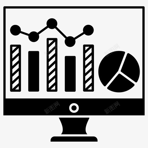 饼图分析业务分析图标svg_新图网 https://ixintu.com 业务分析 分析 图 构造 饼图