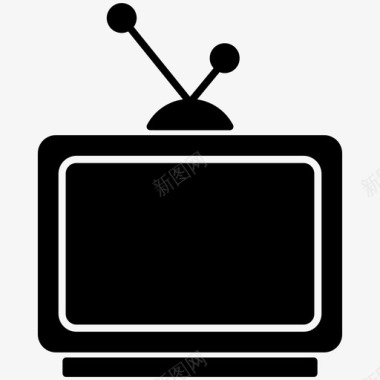 电视媒体接收器图标图标