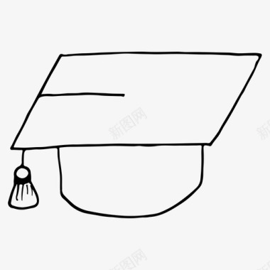 帽子毕业帽学校图标图标