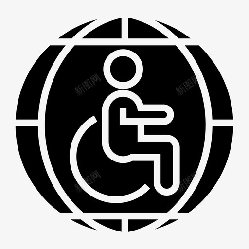 国际残疾人日残疾人国际日图标svg_新图网 https://ixintu.com 国际日 国际日字形图标 国际残疾人日 残疾人