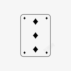三颗钻石三颗钻石纸牌玩牌图标高清图片