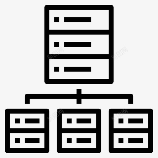 数据库管理信息服务器图标svg_新图网 https://ixintu.com 业务管理大纲 信息 数据库管理 服务器