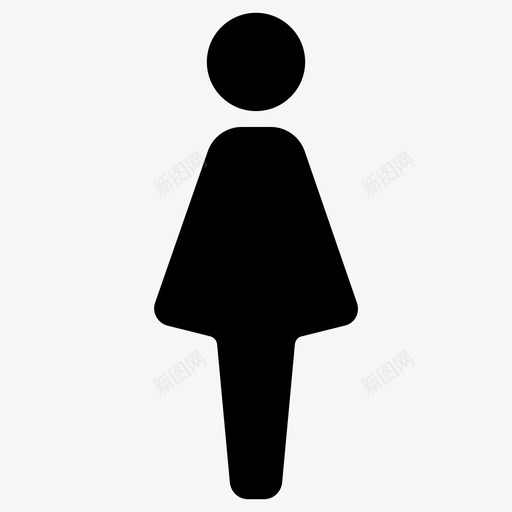 女孩身体人图标svg_新图网 https://ixintu.com 人 女人 女孩 身体