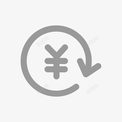 退款（售后）svg_新图网 https://ixintu.com 退款（售后） 单色 线性 简约 圆润 可爱