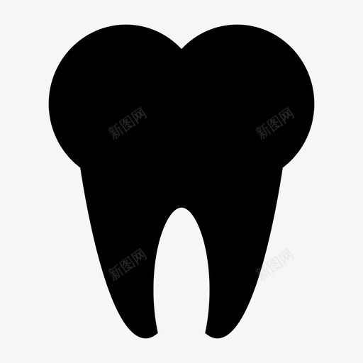 牙齿臼齿口腔图标svg_新图网 https://ixintu.com 口腔 牙齿 臼齿