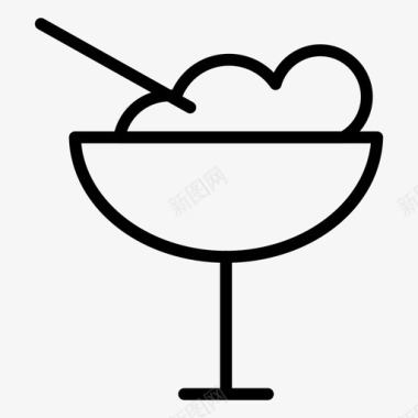 冰淇淋奶油食物图标图标
