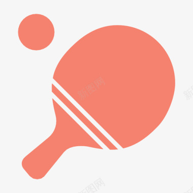 乒乓球游戏网球拍图标图标