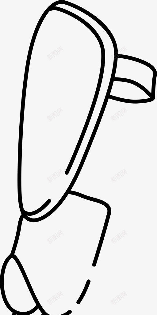 护腿板足球运动图标svg_新图网 https://ixintu.com 世界杯 护腿板 足球 足球装备轮廓图标 运动