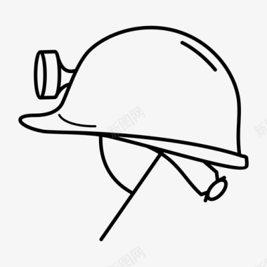 安全帽头盔防护图标图标
