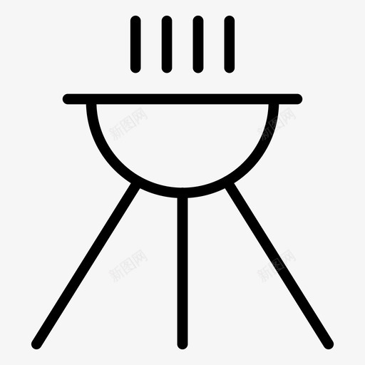 燃烧器烹饪食物图标svg_新图网 https://ixintu.com 厨房 夏季和旅游线路图标 烹饪 燃烧器 锅 食物