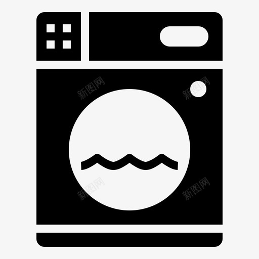洗衣机干衣机家用电器雕刻机图标svg_新图网 https://ixintu.com 家用电器雕刻机 干衣机 洗衣机