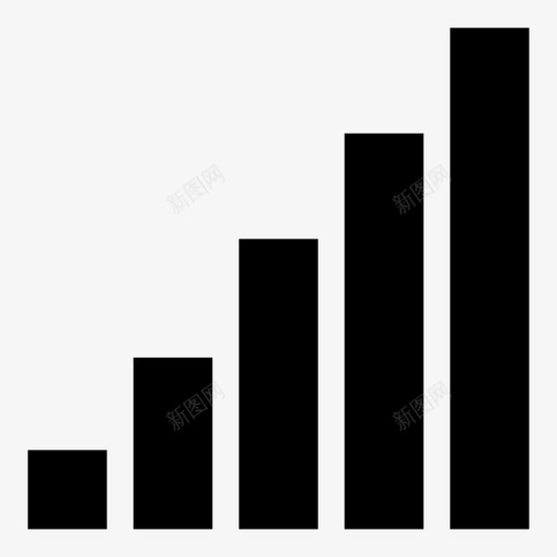 全信号手机信号连接图标svg_新图网 https://ixintu.com 互联网 全信号 手机信号 电池和连接 连接 高信号