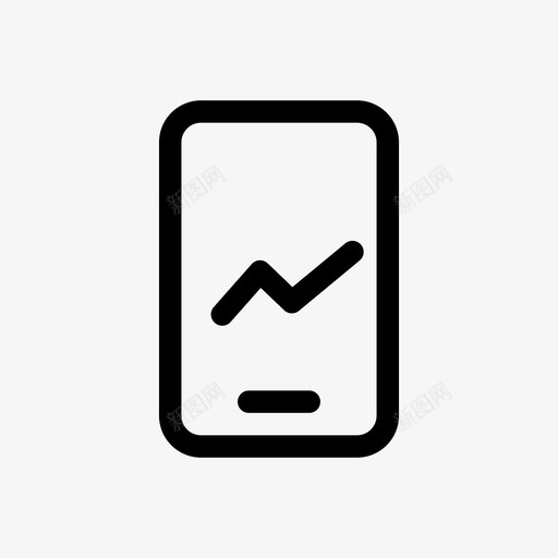 网上股票图表互联网图标svg_新图网 https://ixintu.com 互联网 图表 手机 网上股票