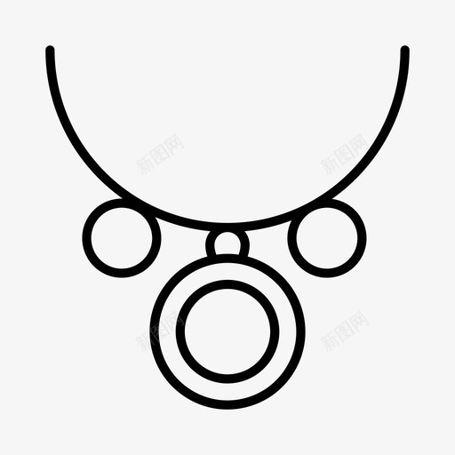 采购产品项链配件衣服图标svg_新图网 https://ixintu.com 时尚 珠宝 衣服 配件 采购产品项链
