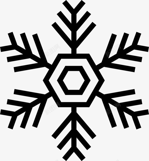 雪晶水晶图案图标svg_新图网 https://ixintu.com 冬天 图案 水晶 雪晶