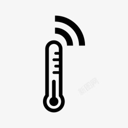 智能温度温湿计智能温度计风扇互联网图标高清图片