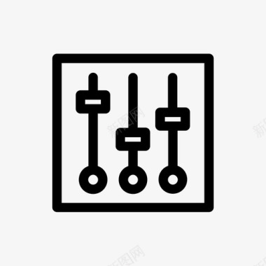 混音器调整音乐图标图标