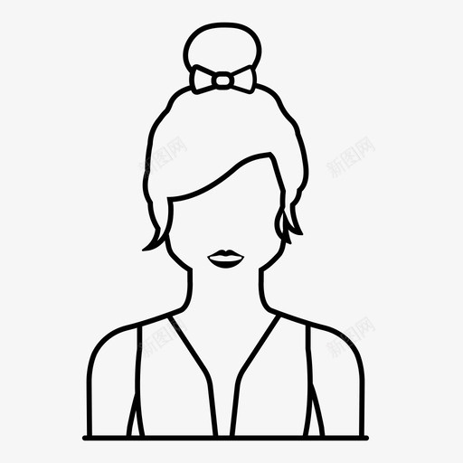 女人头像人物图标svg_新图网 https://ixintu.com 个人资料 人物 人物头像 头像 女人 用户