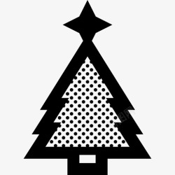 松树点缀松树圣诞节假日图标高清图片