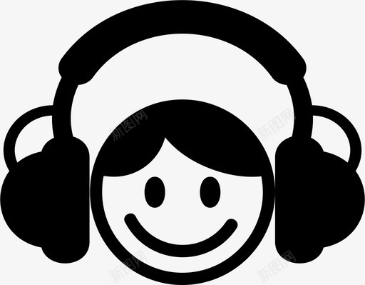 音乐均衡器快乐图标svg_新图网 https://ixintu.com 均衡器 快乐 爱好 耳机 音乐