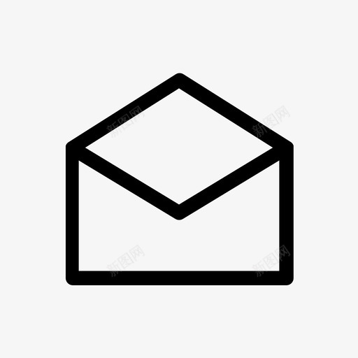 邮件信封公开信图标svg_新图网 https://ixintu.com 信封 公开信 用户界面 邮件