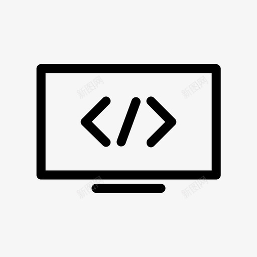 代码计算机程序图标svg_新图网 https://ixintu.com 代码 用户界面 程序员 程序设计 计算机
