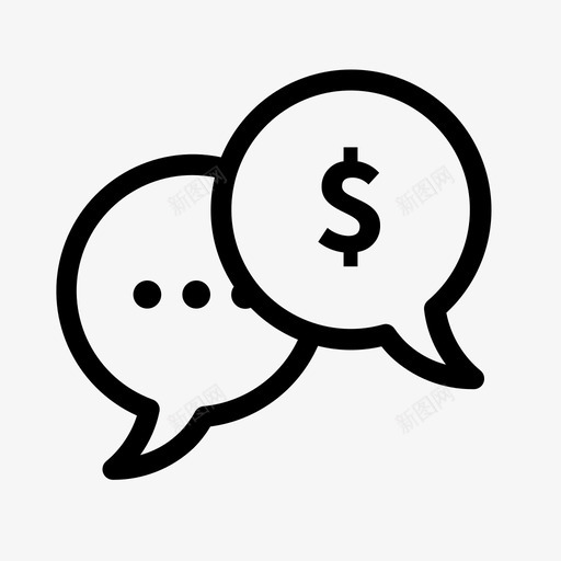 谈钱谈生意创业图标svg_新图网 https://ixintu.com 创业 谈生意 谈钱