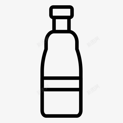 瓶子水饮料图标svg_新图网 https://ixintu.com 度假和旅游线路图标 水 瓶子 葡萄酒 饮料