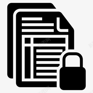 机密文件信息安全文件图标图标