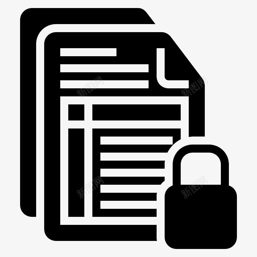机密文件信息安全文件图标svg_新图网 https://ixintu.com 信息 安全信息 安全文件 机密文件