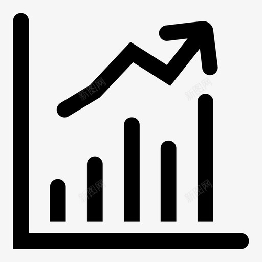 图表增长直方图图标svg_新图网 https://ixintu.com ui大纲02用户 图表 增长 直方图