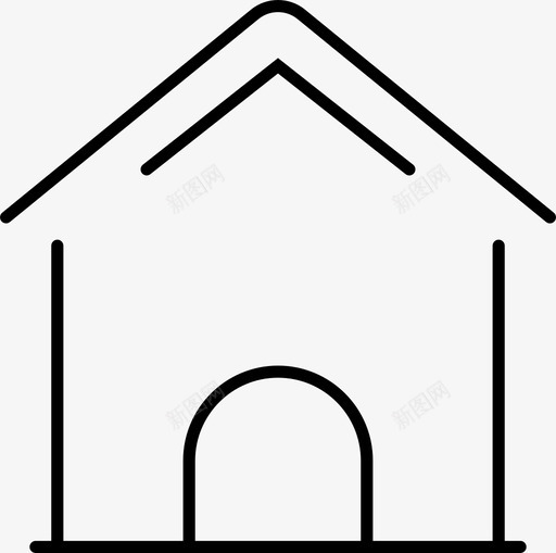 主页建筑物房子图标svg_新图网 https://ixintu.com 主页 建筑物 房子 用户界面 界面