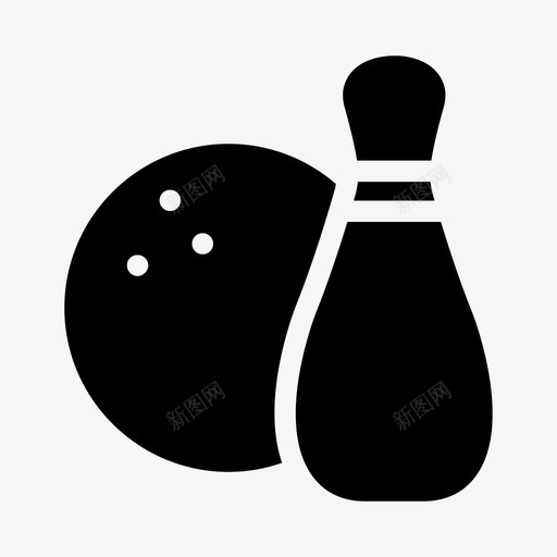 skattlebowlinggame图标svg_新图网 https://ixintu.com bowling game skattle sport sports sportsawardsglyphs图标