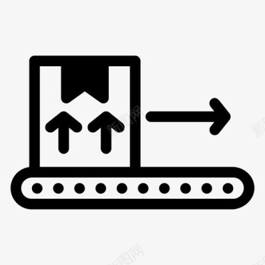 输送机箱子工厂图标图标