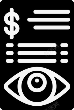 金融间谍安全监视图标图标