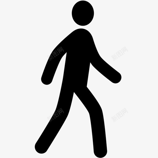 行走人类运动图标svg_新图网 https://ixintu.com 人类 漫步 行走 运动