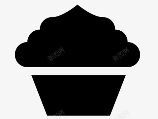 纸杯蛋糕面包房糕点图标图标