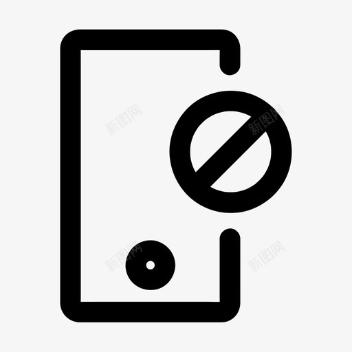 移动块设备电话图标svg_新图网 https://ixintu.com 停止 电话 移动块 警告 设备