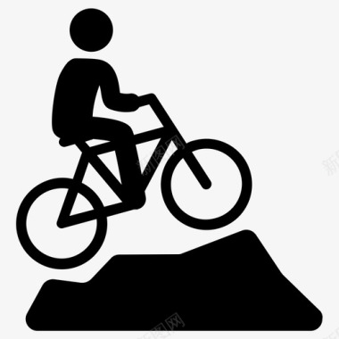 自行车山地自行车奥运会图标图标