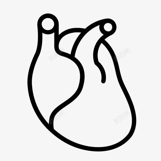 解剖心脏解剖血液图标svg_新图网 https://ixintu.com 保健 医疗 器官 生命 血液 解剖 解剖心脏