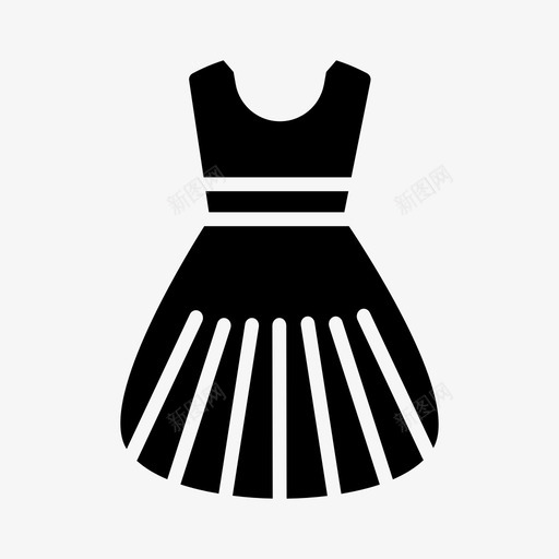 布料裙子衬衫图标svg_新图网 https://ixintu.com 布料 穿着 衬衫 裙子 购物 购物和电子商务图标第一卷