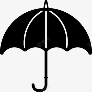 雨伞安全图标图标