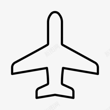 飞机航空运输机场图标图标